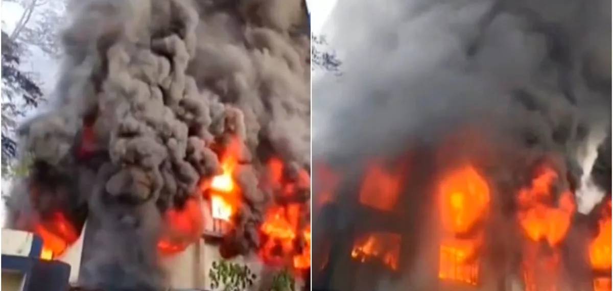 മഹാരാഷ്ട്രയിലെ ഭിവണ്ടിയില്‍ ഡൈയിംഗ് കമ്പനിയില്‍ വന്‍ തീപിടുത്തം; ഷോട്ട് സര്‍ക്ക്യൂട്ടെന്ന് പ്രാഥമിക നിഗമനം