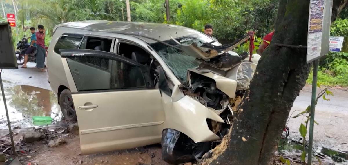 ഭാര്യയ്ക്ക് പിന്നാലെ ഭർത്താവും മകളും, കൂരാട് കാർ മരത്തിലിടിച്ചുണ്ടായ അപകടത്തിൽ മരണം മൂന്നായി, 4 പേർ ചികിത്സയിൽ