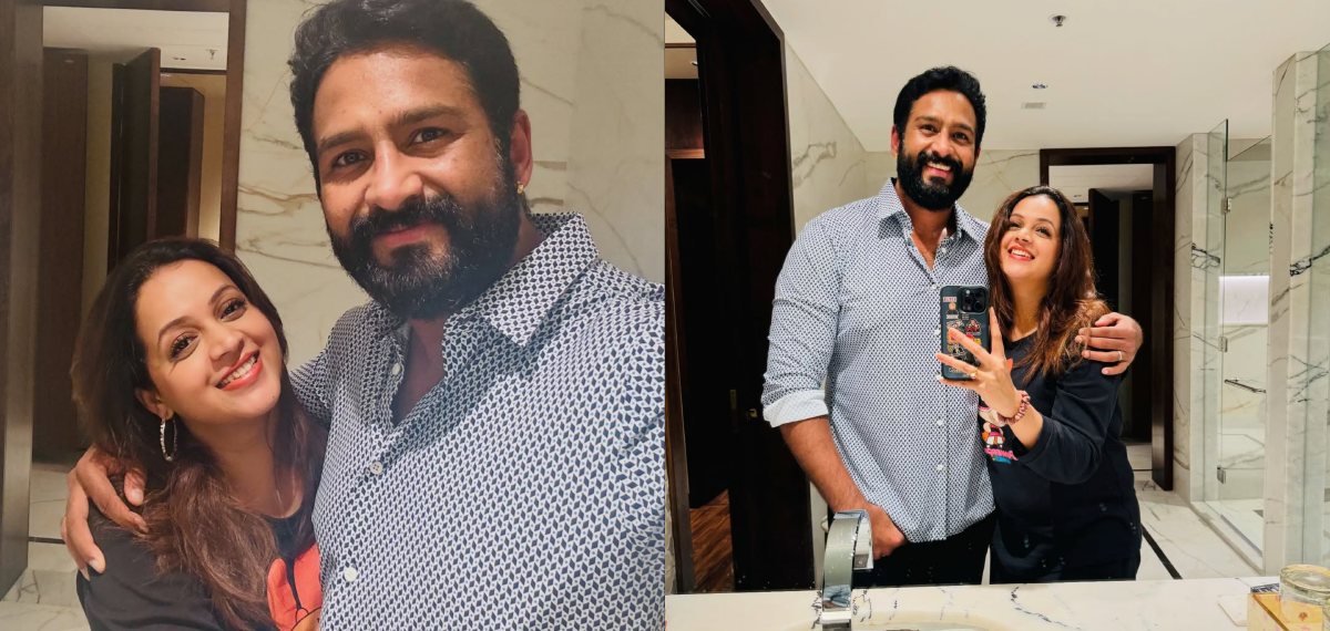 ഞാൻ നിന്നെ 'ശല്യ'പ്പെടുത്തുന്നത് തുടർന്ന് കൊണ്ടിരിക്കും, വിവാഹ വാർഷികത്തിൽ പങ്കാളിക്കൊപ്പം ഭാവന