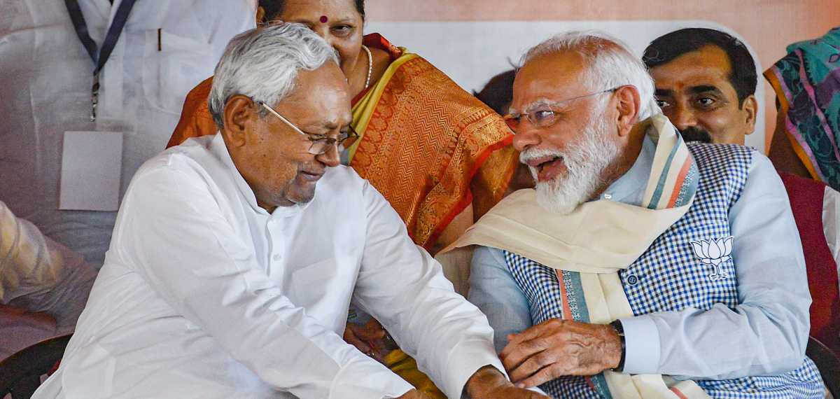 Nitish Kumar and Modi