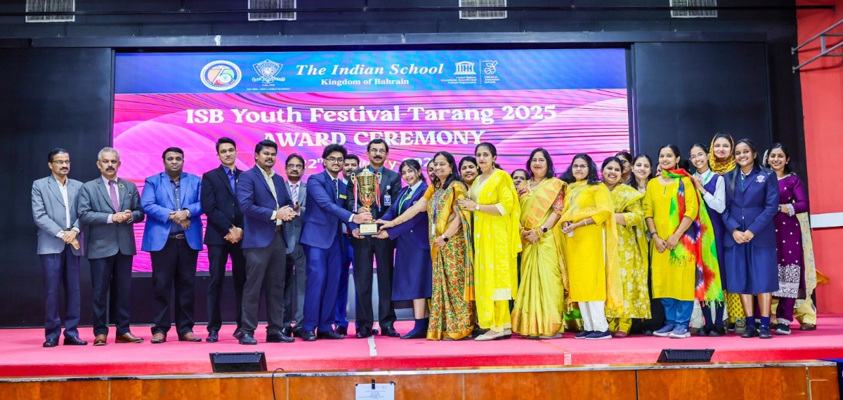 ഇന്ത്യൻ സ്‌കൂൾ യുവജനോത്സവത്തിൽ ആര്യഭട്ട ഹൗസ് ഓവറോൾ ചാമ്പ്യന്മാർ