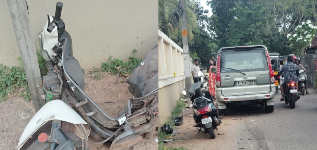 സ്‌കൂട്ടറിലേക്ക് സ്‌കോർപിയോ ഇടിച്ചുകയറി;വർക്കലയിൽ ഫിഷറീസ് വകുപ്പിലെ രണ്ട് വനിതാ ഉദ്യോഗസ്ഥർക്ക് ഗുരുതര പരിക്ക്