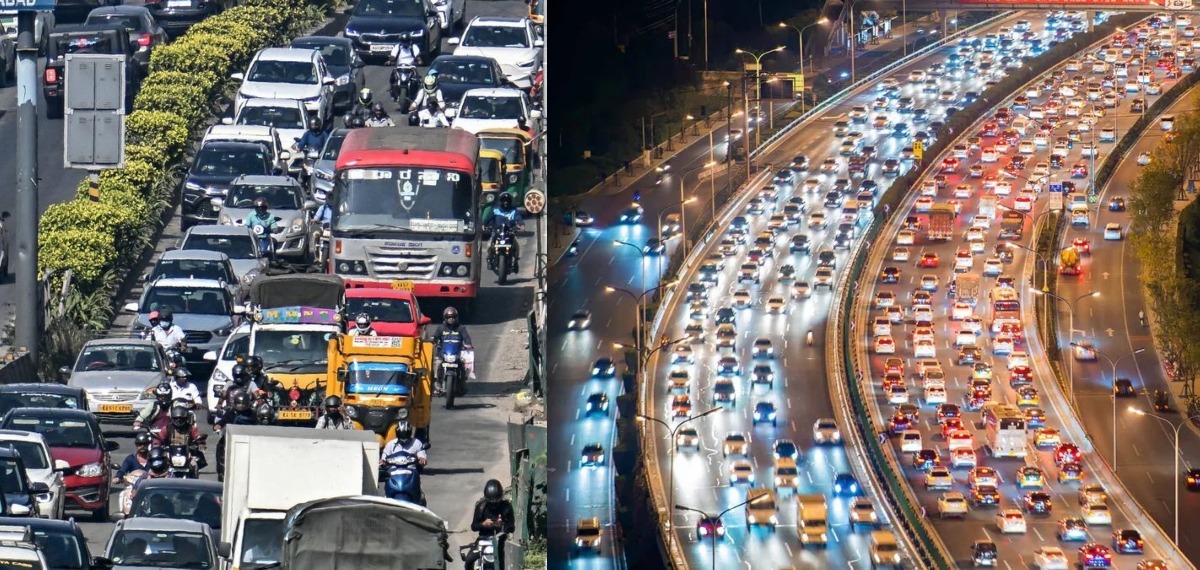 ടെക് സിറ്റിയോ ട്രാഫിക് സിറ്റിയോ? 10 കി.മി പിന്നിടാൻ മുക്കാൽ മണിക്കൂർ; ബെംഗളൂരു 'ഒന്നൊന്നര' ഗതാഗതക്കുരുക്കിൽ