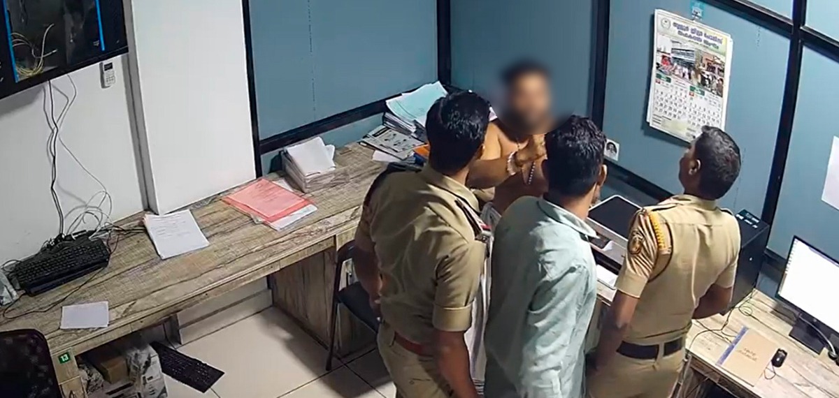 യൂത്ത് കോൺഗ്രസ് നേതാവിനെ സ്റ്റേഷനിൽ ക്രൂരമായി മർദ്ദിച്ച് പൊലീസ്; 2023 ലെ സിസിടിവി ദൃശ്യങ്ങൾ പുറത്ത്