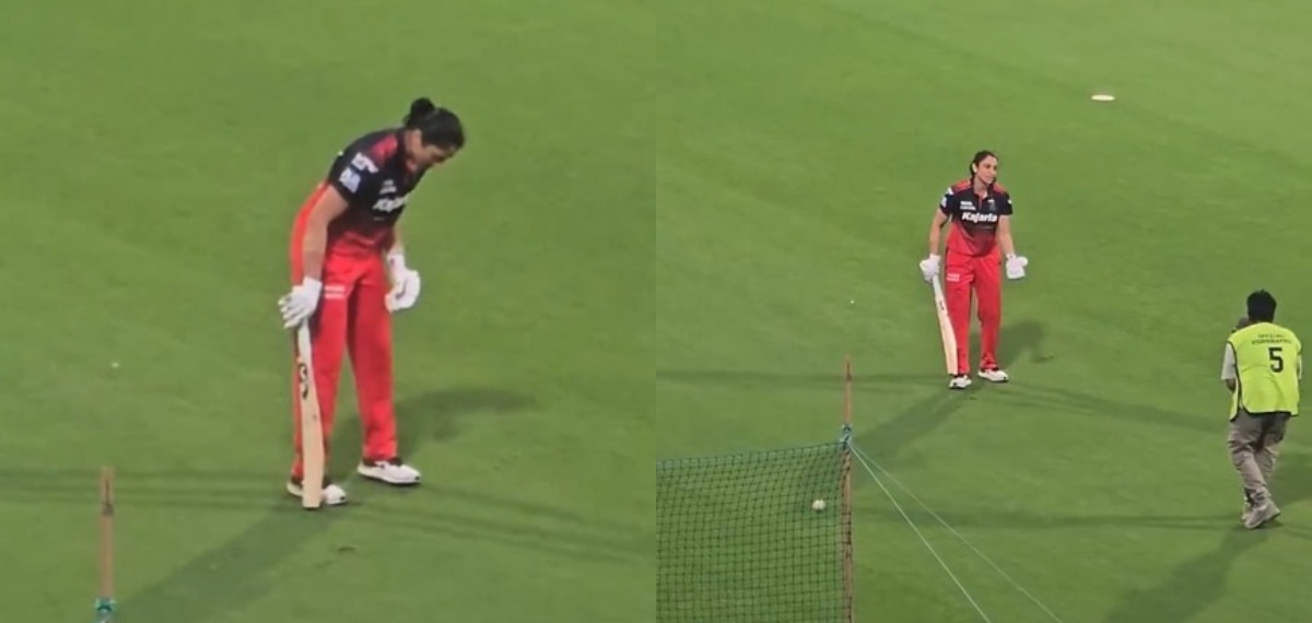 എന്താ കാണിക്കുന്നത്? പ്രാക്ടീസിനിടെ അടുത്തെത്തിയ ക്യാമറമാനോട് പ്രതികരിച്ച് സ്മൃതി