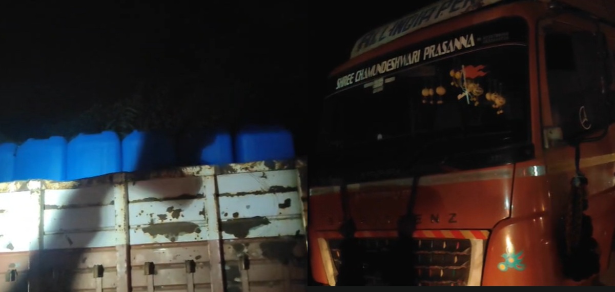 കണ്ണൂരിൽ വൻ സ്പിരിറ്റ് വേട്ട; ലോറി ഡ്രൈവർ അറസ്റ്റിൽ,പതിനായിരം ലിറ്ററോളം സ്പിരിറ്റ് പിടികൂടി