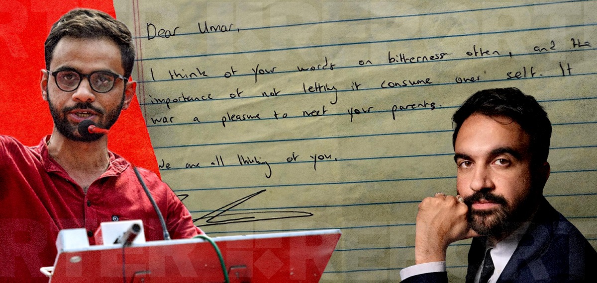 'പ്രിയപ്പെട്ട ഉമര്‍, ഞങ്ങളുടെ എല്ലാവരുടെയും ചിന്തയില്‍ നീയുണ്ട്'; ഉമര്‍ ഖാലിദിന് കത്തയച്ച് സൊഹ്‌റാന്‍ മംദാനി