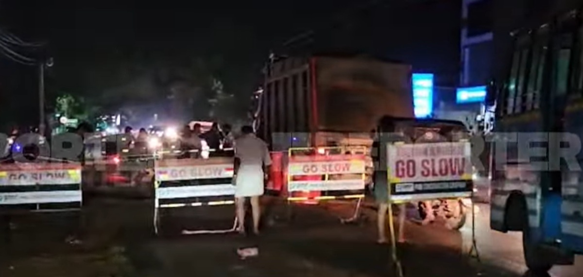 പാലക്കാട് ഓവുപാലത്തിനായി കുഴിച്ച കുഴിയിൽ വീണ് ബൈക്ക് യാത്രികന് ഗുരുതര പരിക്ക്