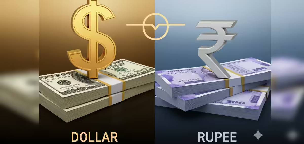 dollar and rupee