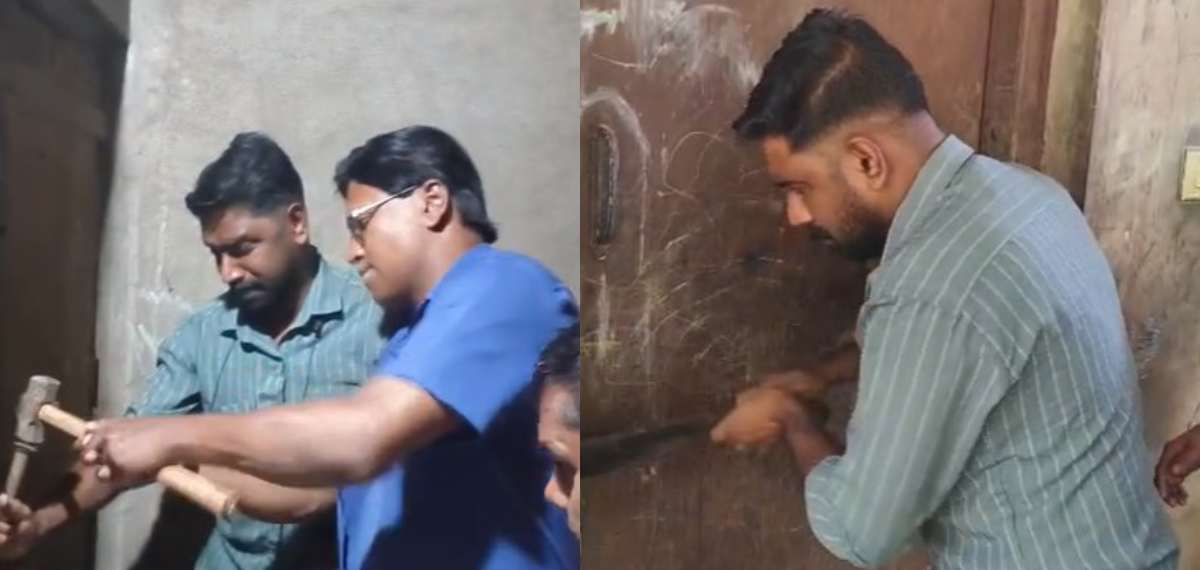 വീട് ജപ്തി ചെയ്ത് കേരള ബാങ്ക്; പൂട്ട് പൊളിച്ച് AIYF പ്രവര്‍ത്തകര്‍