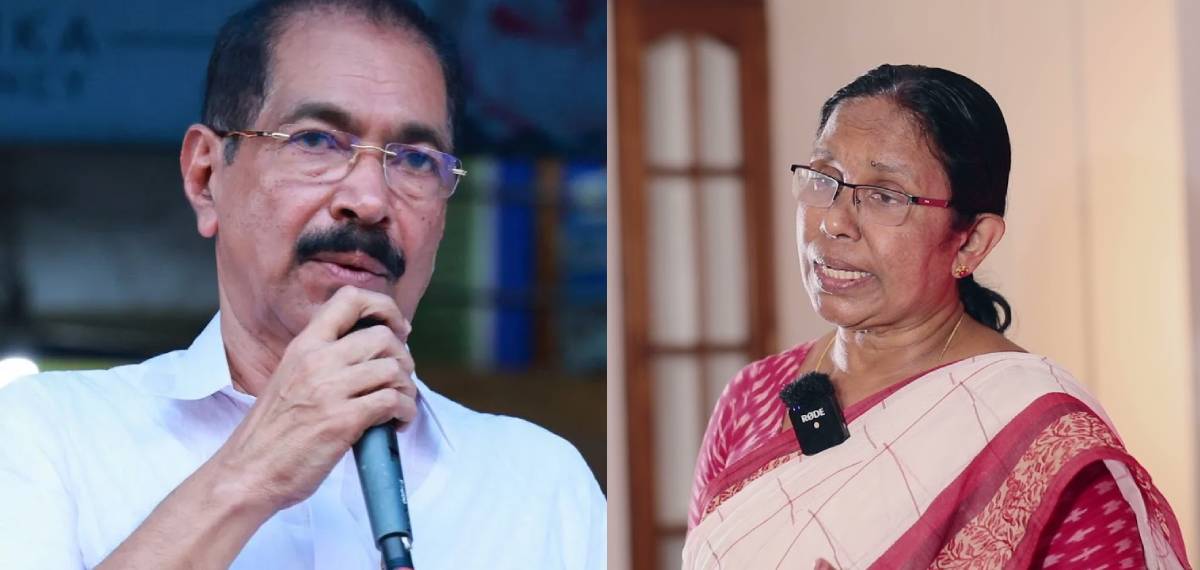 'KPCC അധ്യക്ഷൻ ക്രിമിനലുകളെ പിന്താങ്ങുന്നു, മനസാക്ഷിയുള്ളവർക്ക് അതിന് കഴിയില്ല'; സണ്ണി ജോസഫിനെതിരെ കെ കെ ശൈലജ