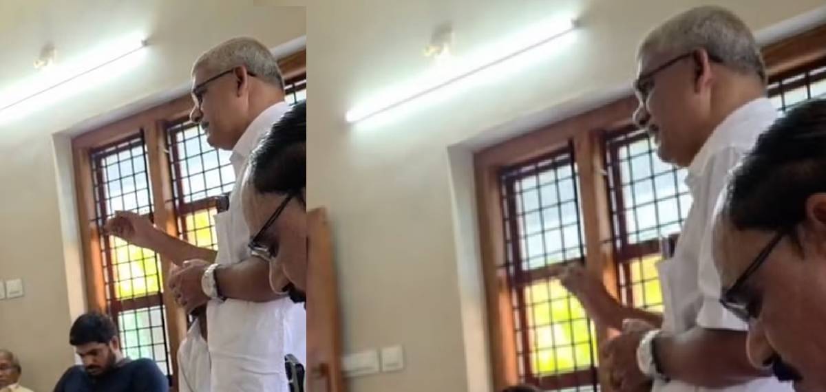 കോൺഗ്രസിന്റെ പ്രധാന ശത്രു മുസ്ലിം ലീഗാണ്, CPIM അല്ല;വിവാദമായി കോൺഗ്രസ് നേതാവിന്റെ പരാമർശം,വീഡിയോ പുറത്ത്