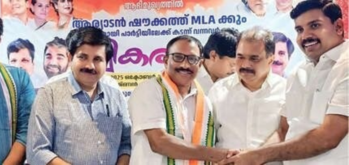കോട്ടയ്ക്കലില്‍ സിപിഐഎം നേതാവ് കോണ്‍ഗ്രസില്‍