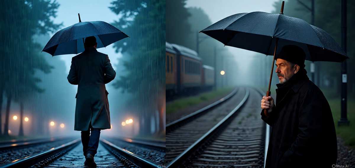 റെയിൽവേ ലൈന് സമീപം കുട ചൂടി നിൽക്കരുത്! ഹൃദയം നിലച്ചേക്കാം!