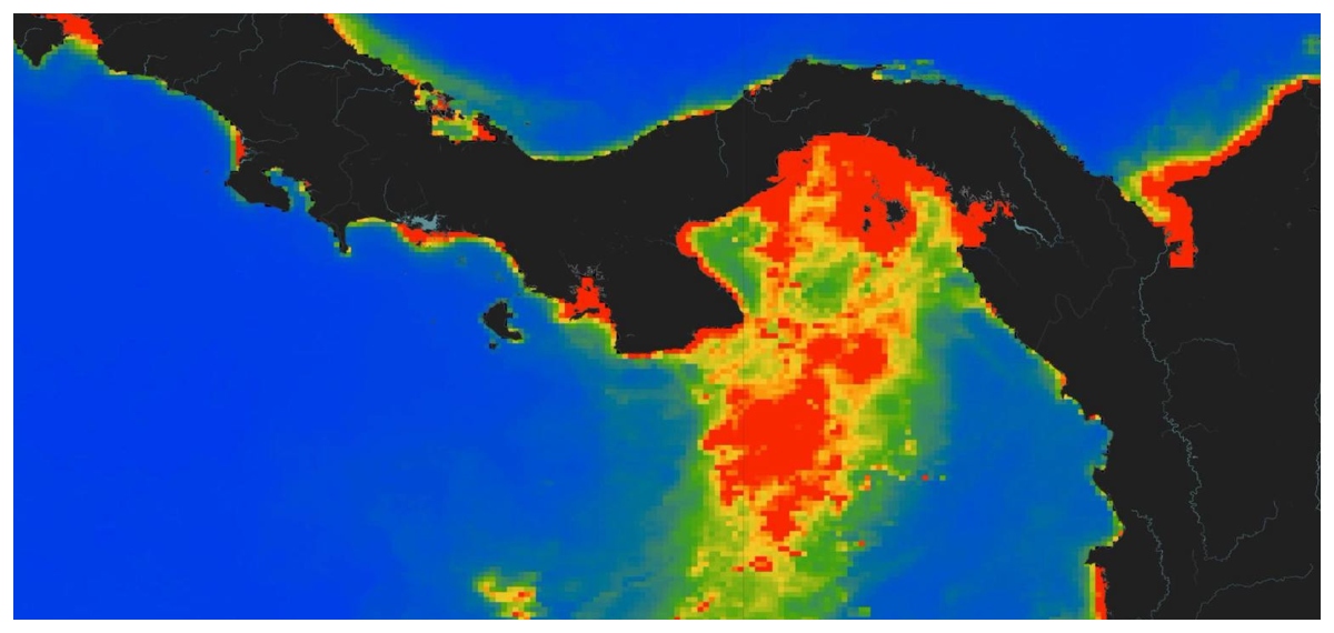 Panama ocean in depth