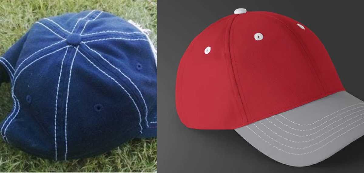 button on the top of hat