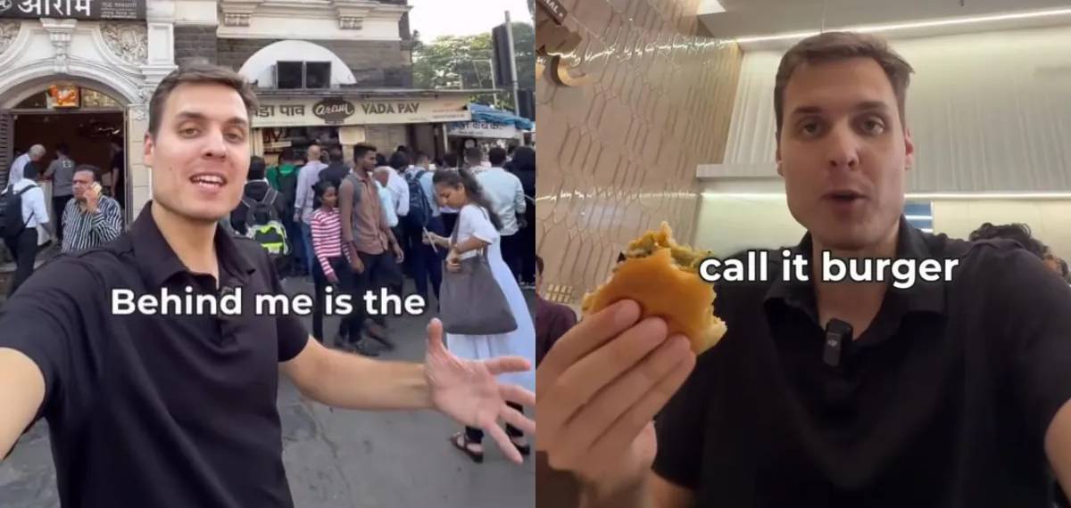 മുംബൈയിൽ ചെന്ന് വടാ പാവിനെ ബർഗറെന്ന് വിളിച്ച് ജർമൻ വ്ളോഗർ; കമന്റ് ബോക്സിൽ കലിതുള്ളി ഇന്ത്യക്കാർ