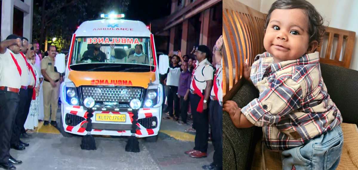 കുഞ്ഞ് ആലിന്‍ ഷെറിന് ആദരം; ഗാര്‍ഡ് ഓഫ് ഓണര്‍ നല്‍കി ആശുപത്രി ജീവനക്കാര്‍