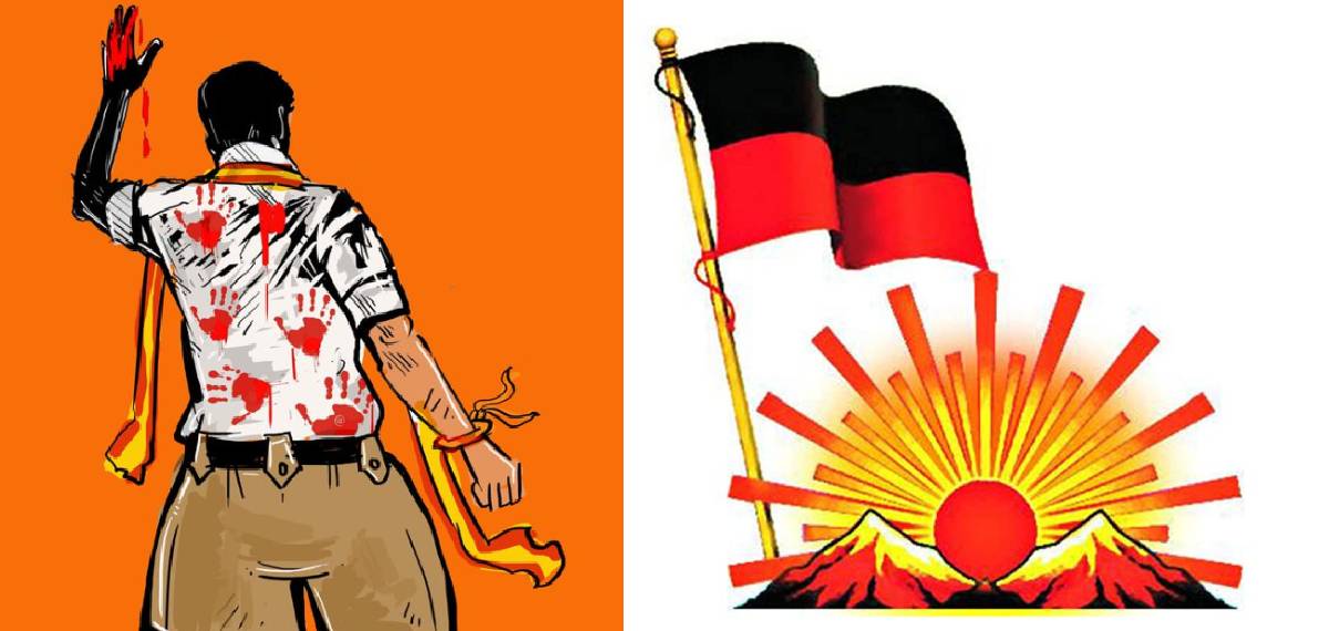 'ആര്‍എസ്എസ് വേഷം ധരിച്ച് ചോരയില്‍ കുളിച്ച് നിൽക്കുന്ന വിജയ്'; പോസ്റ്ററുമായി ഡിഎംകെ