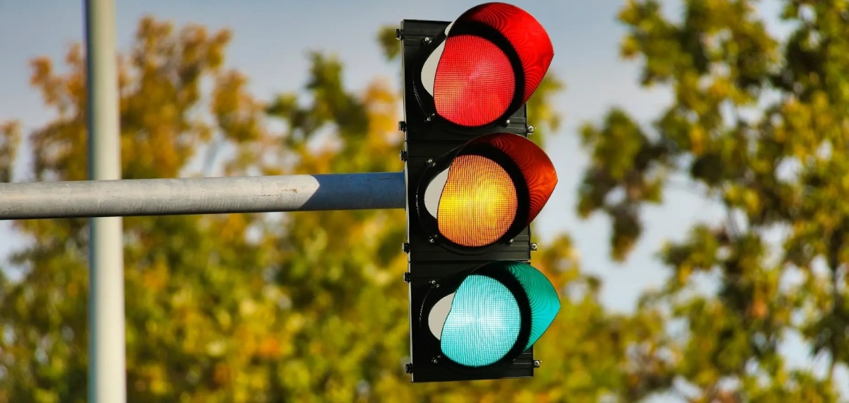 Traffic Signal Lights on Roads