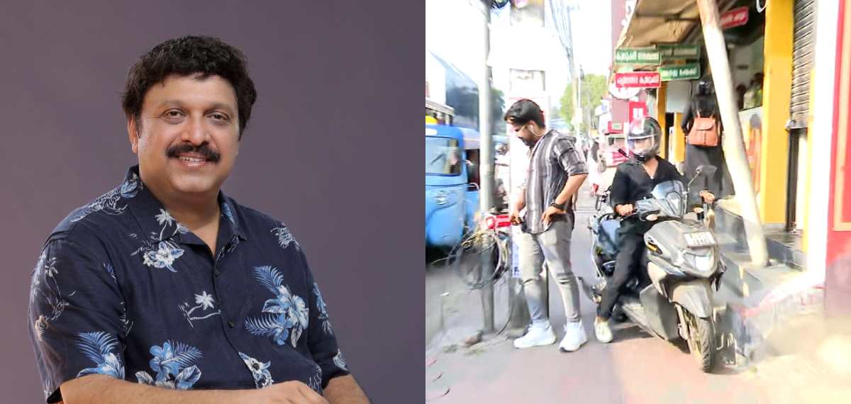 റിപ്പോർട്ടർ ലൈവിനിടെ ഫുട്പാത്തിലൂടെ വണ്ടിയോടിച്ച് യുവാവ്; നടപടിയുണ്ടാകില്ലെന്ന് കമൻ്റ്; മറുപടിയുമായി മന്ത്രി