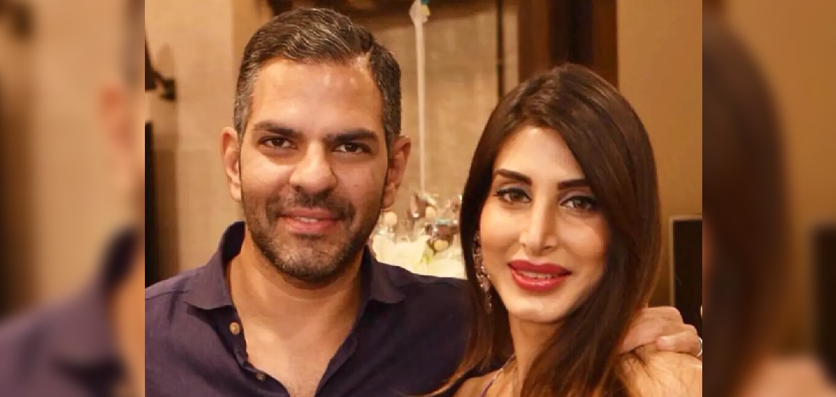 Sanjay withhis wife Priya Sachcev