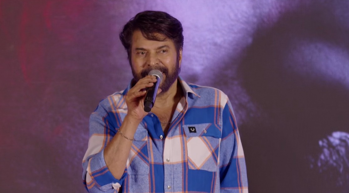 Mammootty in Kalamkaval movie pre release event