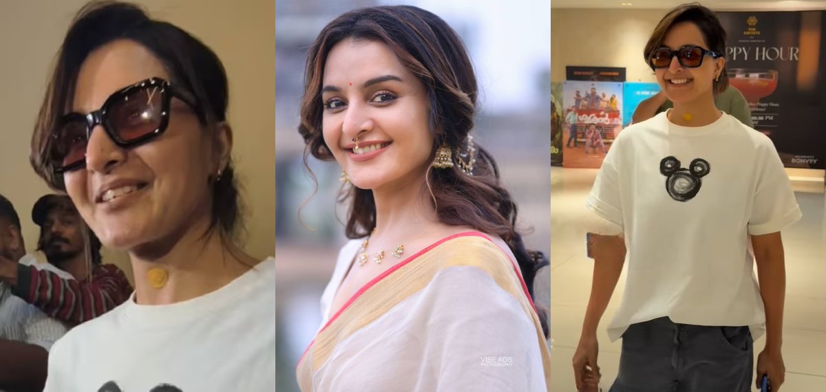 കഴുത്തിൽ സ്റ്റിക്കറുമായി മഞ്ജു വാര്യർ, ആശങ്കയോടെ ആരാധകർ; സർജറിയല്ല യാഥാര്‍ഥ്യം ഇതാണ്‌…