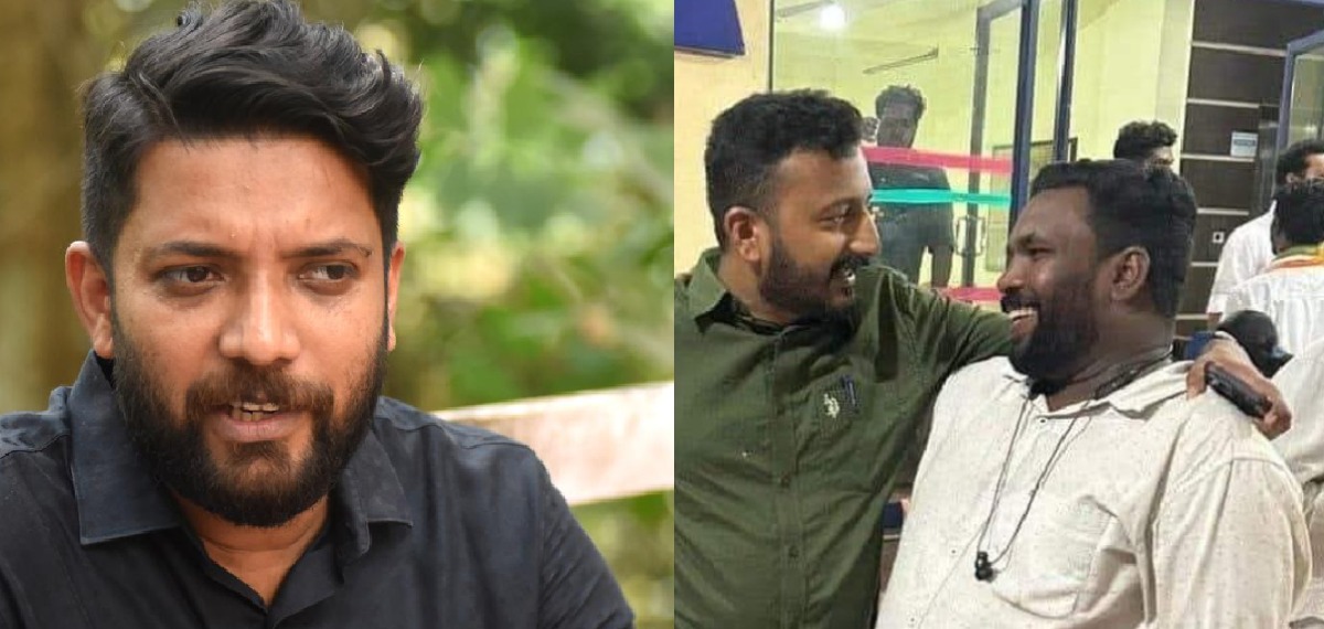 റിപ്പോർട്ടറിന്റെ ഓഫീസ് അടിച്ച് തകർക്കുമെന്ന് ഭീഷണി മുഴക്കിയ കൊല്ലയിൽ ശ്യാംലാലിനെ ജയിലിൽ സന്ദർശിച്ച് ഷാഫി