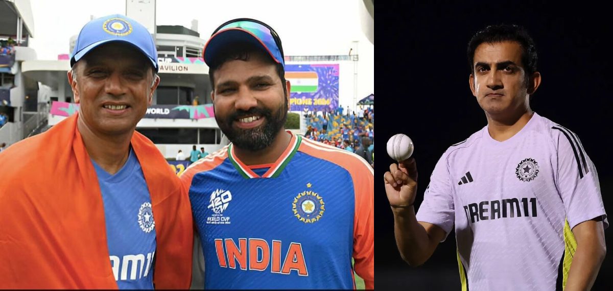 ചാമ്പ്യന്‍സ് ട്രോഫി ജയിച്ചതിന്റെ ക്രെഡിറ്റ് ദ്രാവിഡിന്!; ഗംഭീറിനെ 'അവഗണിച്ച്' രോഹിത്