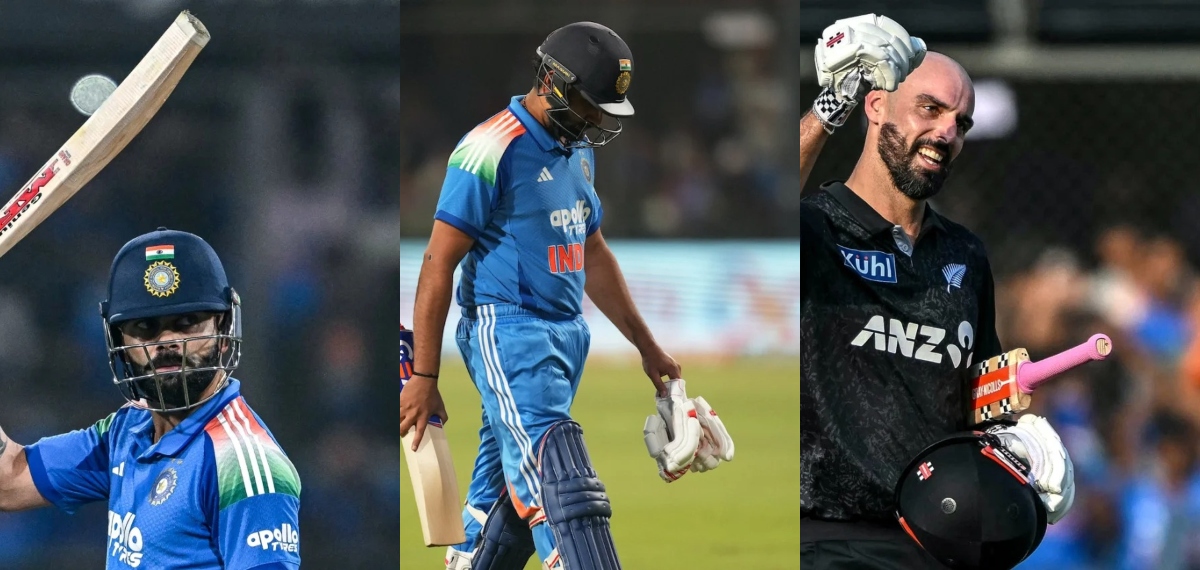 രോഹിത് ആദ്യ പത്തിലില്ല; മിച്ചൽ കഴിഞ്ഞാൽ കോഹ്‌ലി; ഇന്ത്യ-ന്യൂസിലന്‍ഡ് പരമ്പരയിലെ റണ്‍വേട്ടക്കാർ