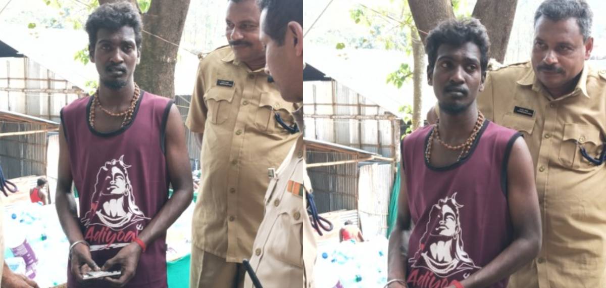 കാനന പാതയിൽവെച്ച് ശബരിമല തീര്‍ത്ഥാടകന്റെ കയ്യില്‍ നിന്നും കഞ്ചാവ് പിടികൂടി