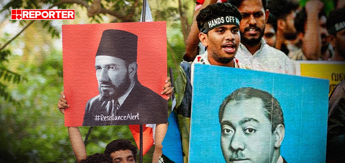 വഖഫ് സമരത്തില്‍ സയിദ് ഖുതുബും ഹസനുല്‍ ബന്നയും; സോളിഡാരിറ്റിയുടെ എയര്‍പോര്‍ട്ട് മാര്‍ച്ച് വിവാദമാകുന്നു