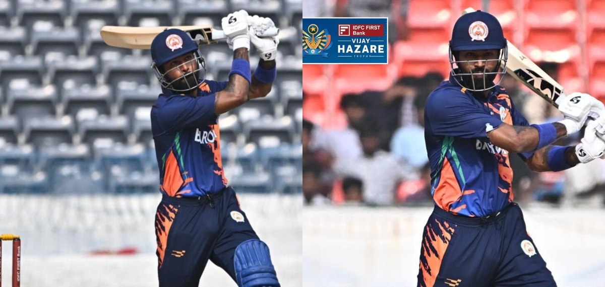 ഇവന് ഭ്രാന്താണടാ....; വിജയ് ഹസാരെയിൽ വീണ്ടും ഹാർദിക്കിന്റെ തൂക്കിയടി