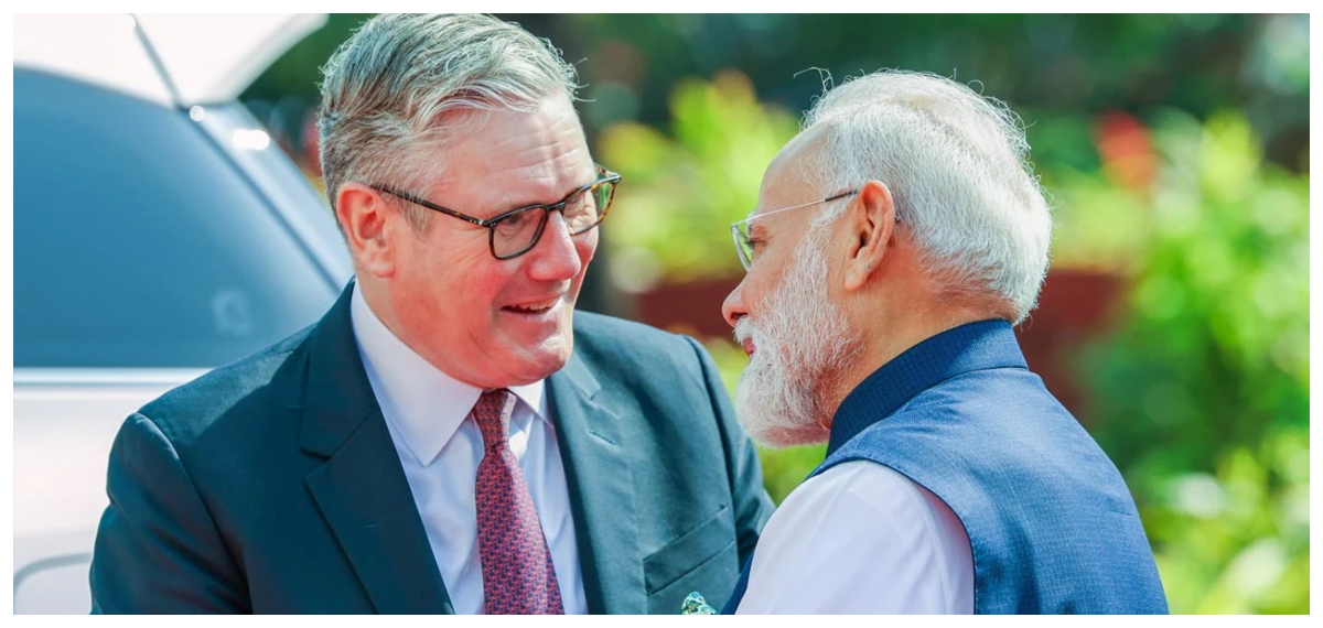 Modi with UK PM