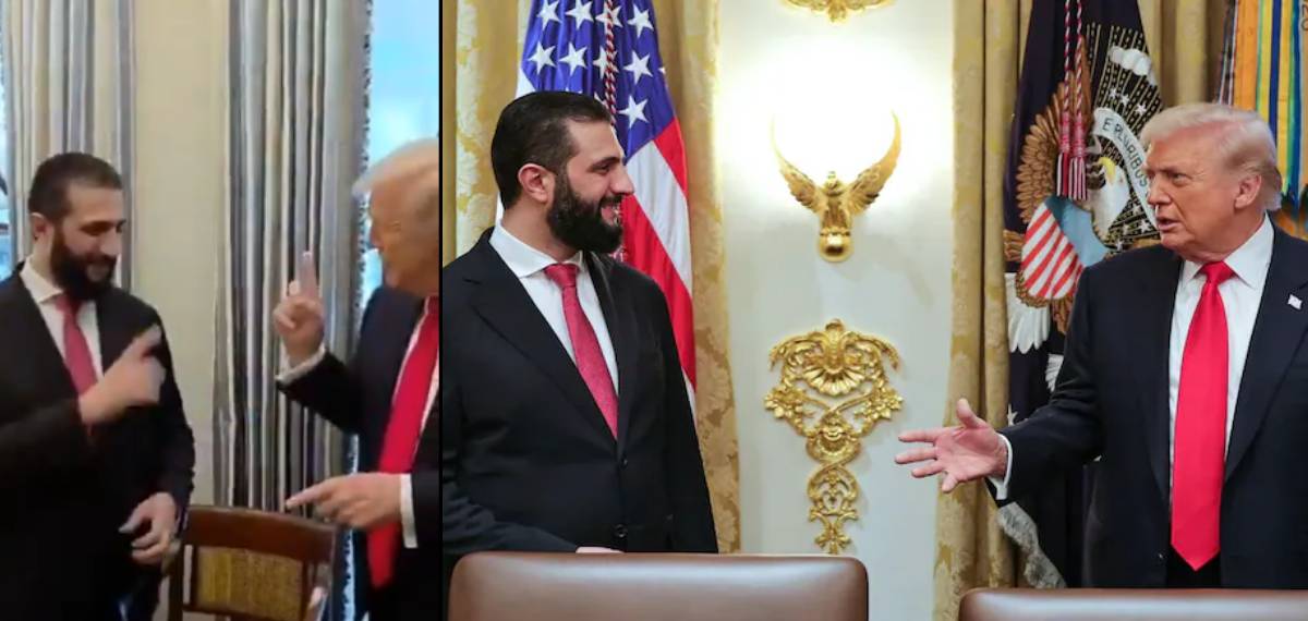 നിങ്ങൾക്ക് എത്ര ഭാര്യമാരുണ്ട്?; പെർഫ്യൂം നൽകി സിറിയൻ പ്രസിഡന്റിനോട് ട്രംപിന്റെ ചോദ്യം