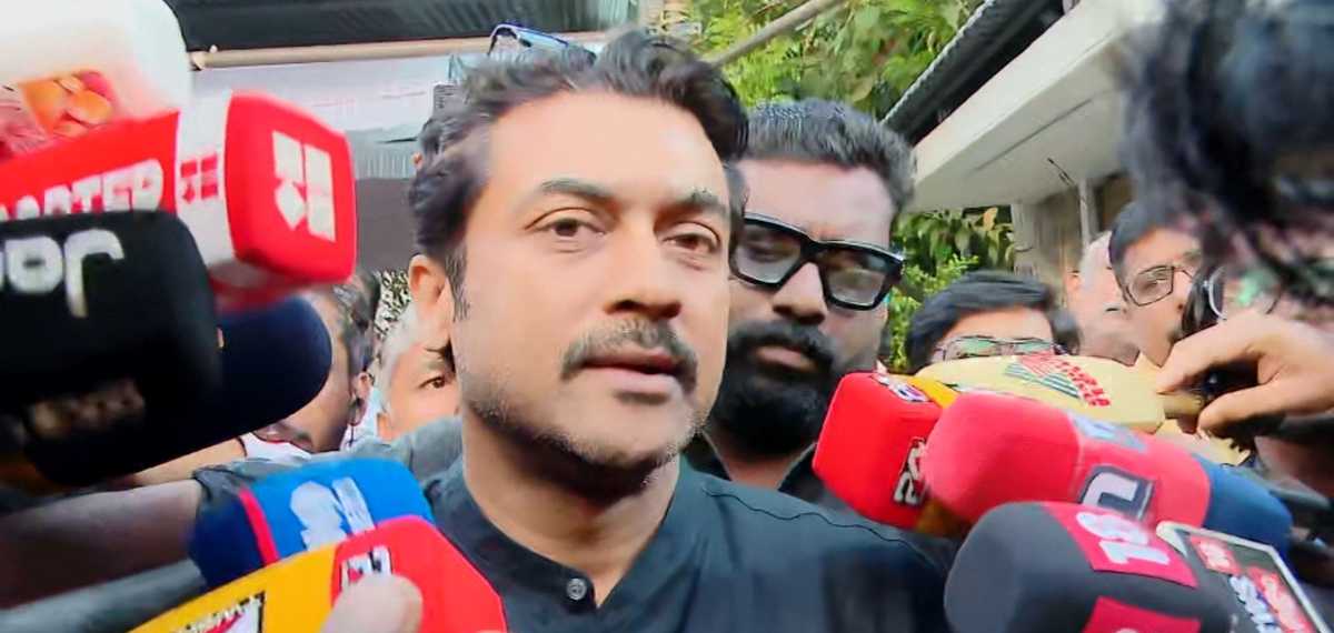 ചെറുപ്പം മുതല്‍ ശ്രീനിവാസന്റെ ആരാധകന്‍; അന്ത്യോപചാരം അര്‍പ്പിച്ച് നടന്‍ സൂര്യ