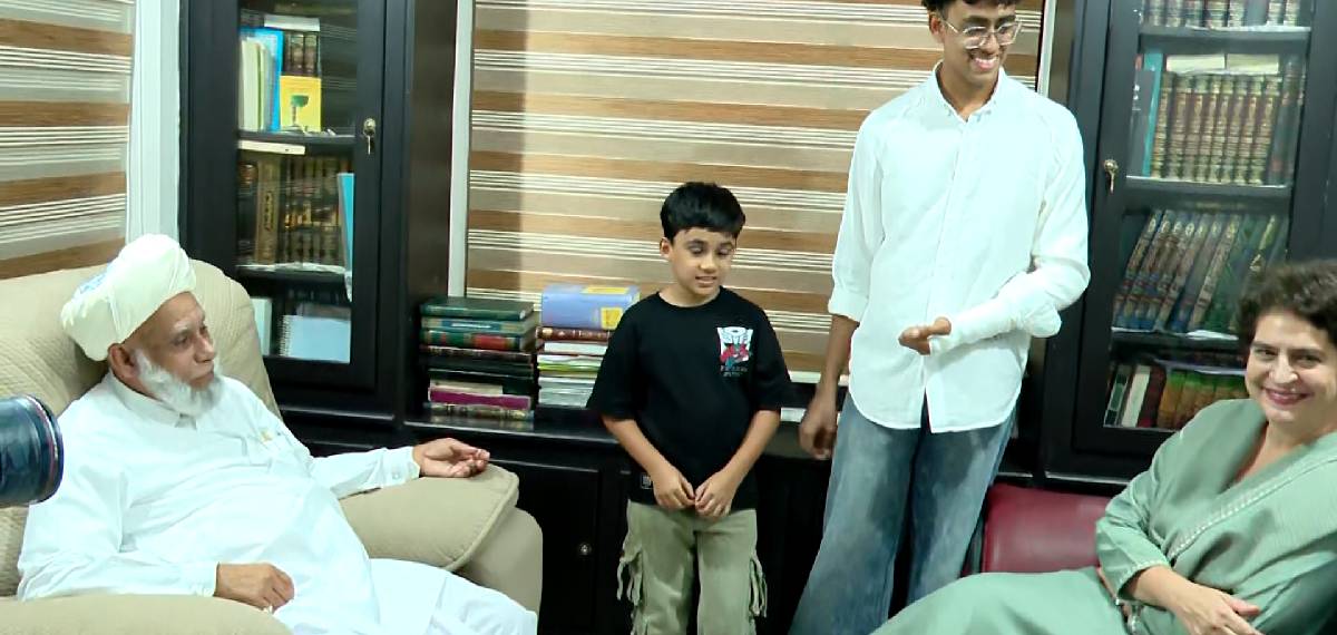 ജിഫ്രി മുത്തുക്കോയ തങ്ങളെ സന്ദര്‍ശിച്ച് പ്രിയങ്ക ഗാന്ധി
