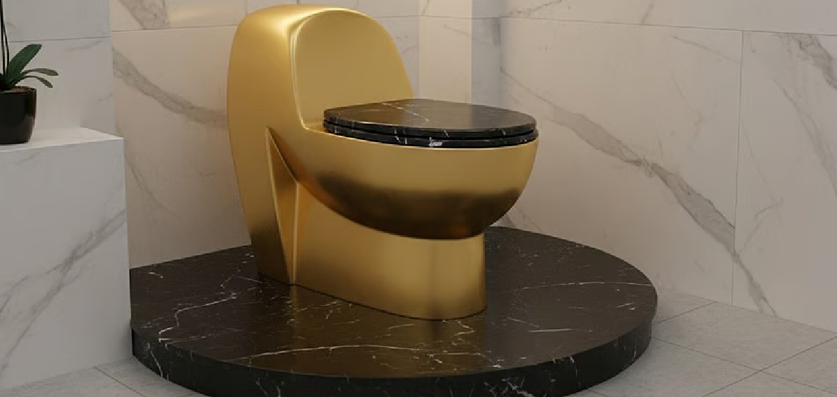 At England’s Blenheim Palace, visitors could actually use a fully functional 18-carat gold toilet — an artwork titled America by Italian artist Maurizio Cattelan