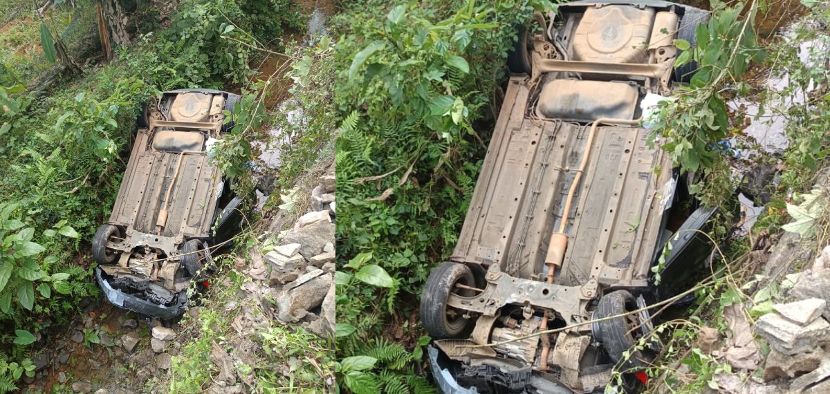 കോതമംഗലത്ത് കാര് തോട്ടിലേക്ക് മറിഞ്ഞ് മധ്യവയസ്കയ്ക്ക് ദാരുണാന്ത്യം