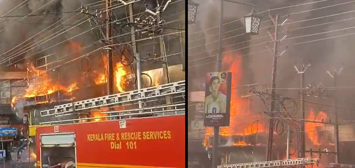 തളിപ്പറമ്പിൽ അൻപതോളം കടകൾ കത്തിയതായി പ്രാഥമിക നിഗമം; കാരണം കണ്ടെത്താൻ വിശദമായ അന്വേഷണം നടത്തുമെന്ന് കളക്ടർ