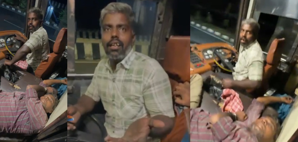 ഇനി ആരും രക്ഷപ്പെടണ്ട, വണ്ടി ഇടിപ്പിക്കും; മദ്യലഹരിയിൽ ബസ് ഡ്രൈവറുടെ യാത്ര, നി‍‍ർത്തിയ ശേഷം കുപ്പിയുമായി ഓടി