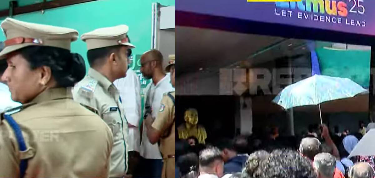 കടവന്ത്രയില്‍ സ്വതന്ത്ര ചിന്തകരുടെ പരിപാടിയിൽ തോക്കുമായി യുവാവ്; സ്വയം രക്ഷയ്ക്ക് കൊണ്ടുവന്നതെന്ന് വിശദീകരണം