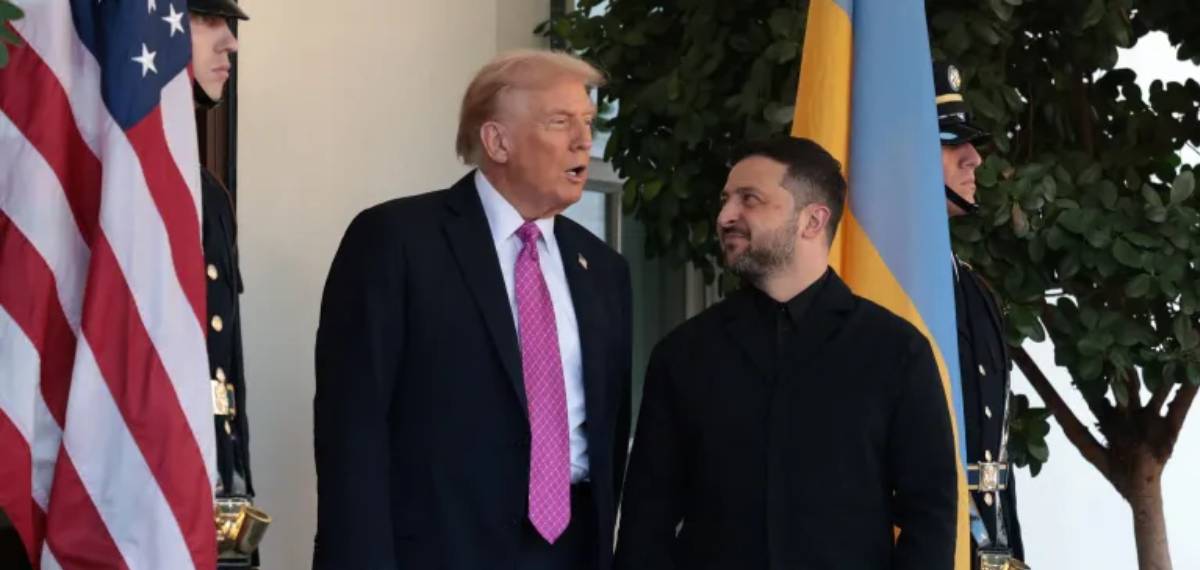 Donald Trump and Volodymyr Zelensky