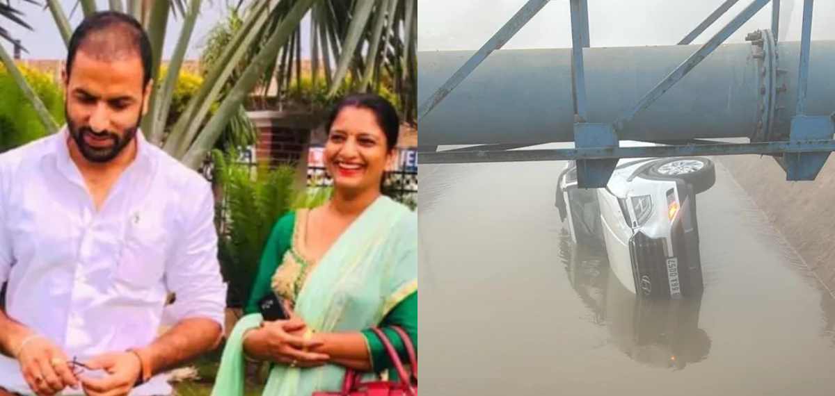 കനത്ത മൂടൽമഞ്ഞ്, കാഴ്ച മറഞ്ഞതോടെ കാർ നിയന്ത്രണംവിട്ട് കനാലിലേയ്ക്ക് മറിഞ്ഞു; അധ്യാപക ദമ്പതികൾക്ക് ദാരുണാന്ത്യം