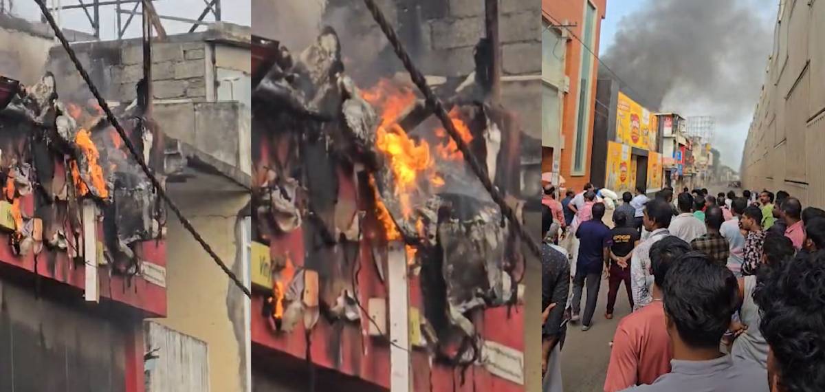 കൊട്ടിയത്ത് വ്യാപാര സ്ഥാപനത്തിൽ വൻ തീപിടിത്തം