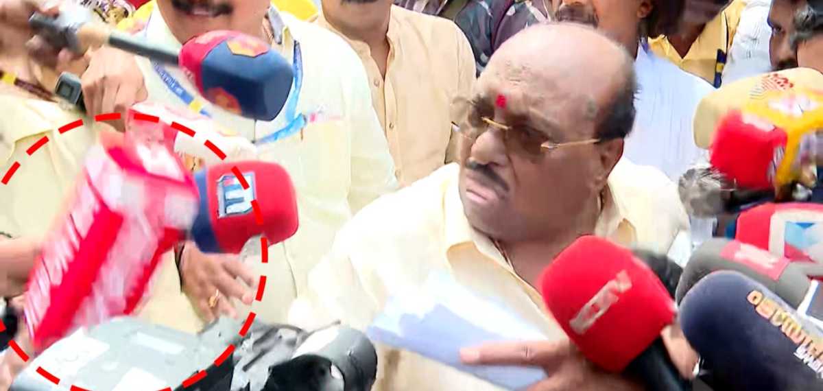 മലപ്പുറത്തെക്കുറിച്ചുള്ള ചോദ്യത്തോട് ക്ഷുഭിതനായി വെള്ളാപ്പള്ളി നടേശൻ; റിപ്പോര്‍ട്ടറിന്റെ മൈക്ക് തട്ടിമാറ്റി