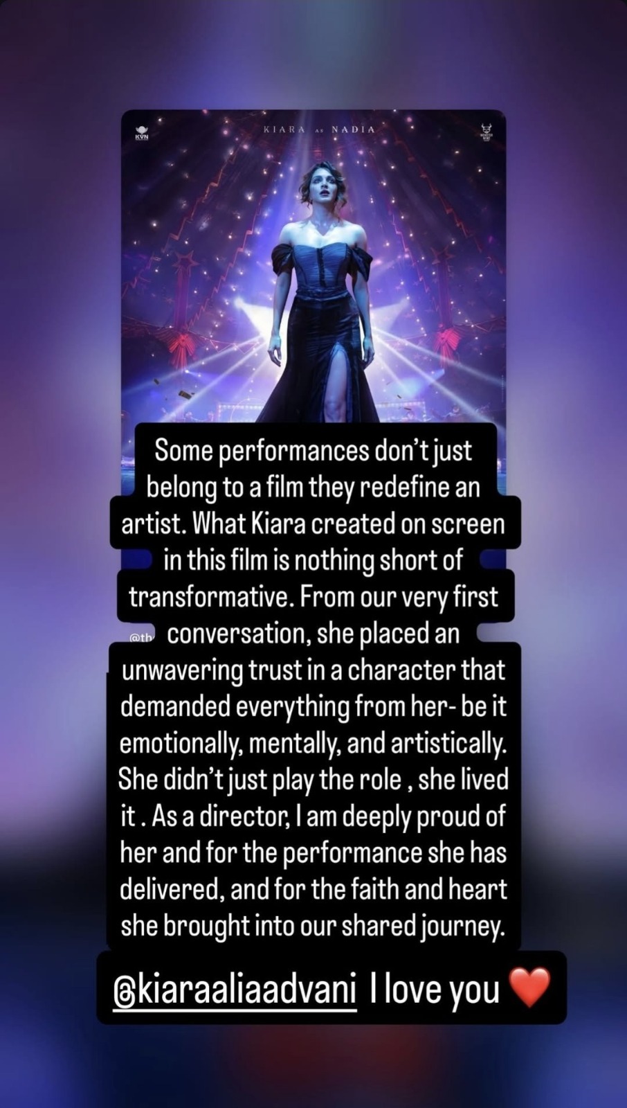 Geethu Mohandas Instagram story 