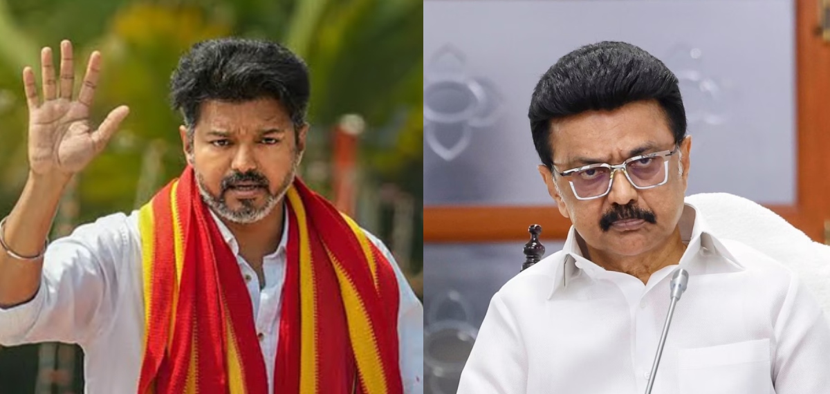 'അധികാരം ഉപയോഗിച്ച് എന്നെ വിരട്ടാൻ നോക്കേണ്ട, തെരഞ്ഞെടുപ്പിൽ ജനം എന്‍റെ കൂടെനിൽക്കും'; സ്റ്റാലിനെതിരെ വിജയ്