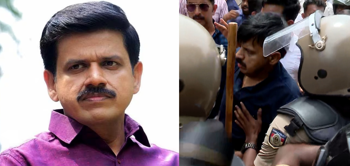 ദേവസ്വം ഓഫീസിലേക്ക് യൂത്ത് കോൺഗ്രസ് മാർച്ച് നടത്തിയ സംഭവം; 17 പേർക്കെതിരെ കേസ്; സന്ദീപ് വാര്യർ ഒന്നാം പ്രതി